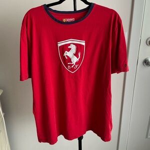 Scuderia Ferrari Red Short Sleeved Logo T shirt, Men's XXXL